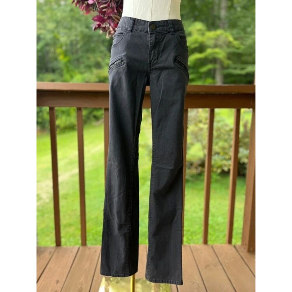 Pilcro and the Letterpress Size 28 Low Rise Black Zip Pocket Jeans